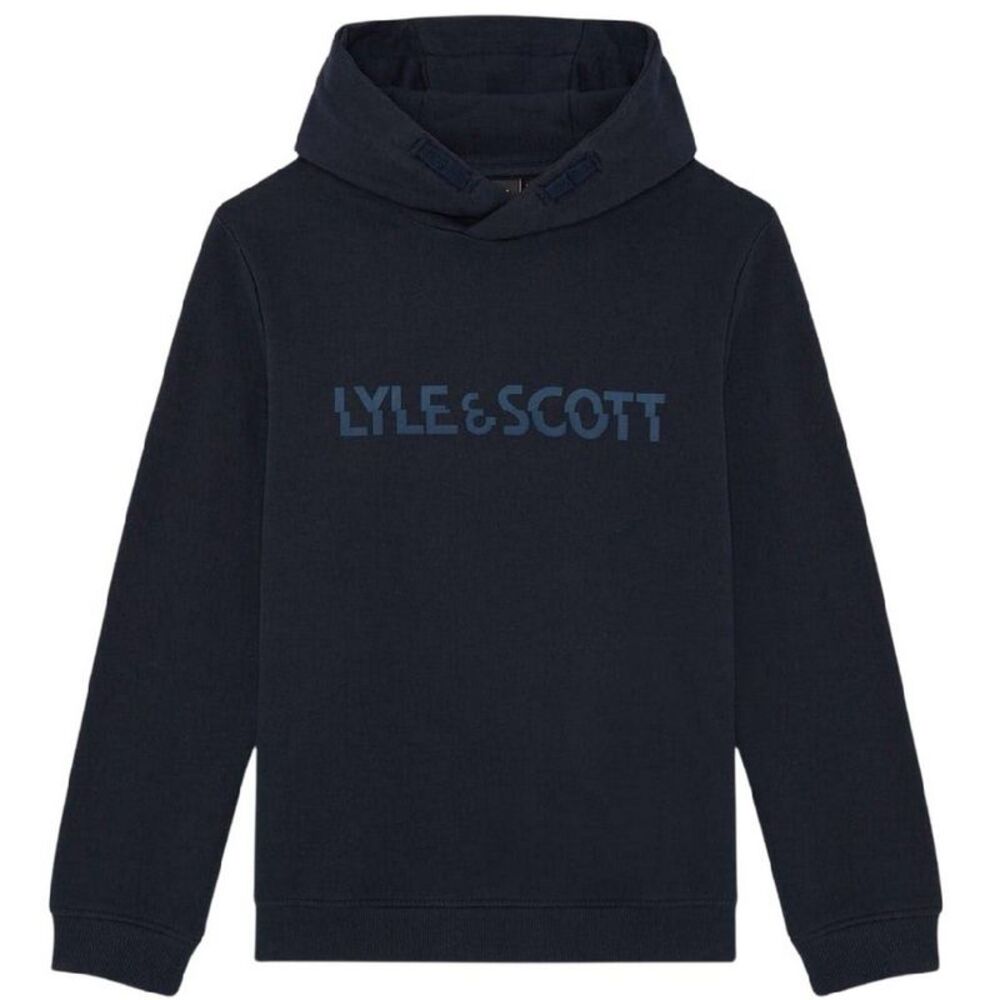 Lyle & Scott Boys Logo Pullover Hoodie / Dark Navy